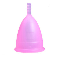 Silicone Menstrual Cup Professional Menstruation Feminine Period Cup for Regular Heavy FlowL 4.1 X 6.2cm Purple