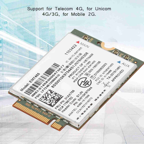 EM7455 4G NGFF M.2 LTE Module for ThinkPad T460p