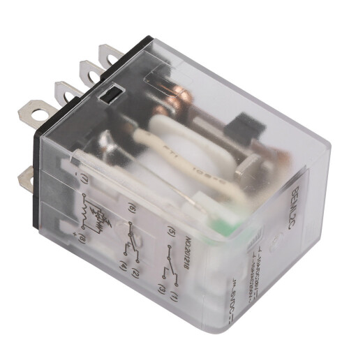 6VDC 8 Pins Two open Two closed Electromagnetic Relay 10A with Green Indicator Light 2