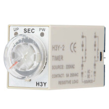 H3Y-2 Power On Time Relay Pointer Control Delay Timer 8-Pin 5A AC220V (1S)