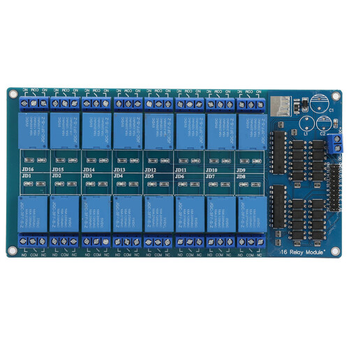 16-channel 5V Relay Module Control Board with Optocoupler Protection For Microcontroller Module
