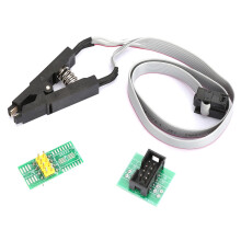 SOIC8 SOP8 Flash Chip IC Test Clip Programming Socket Adapter Board Cable