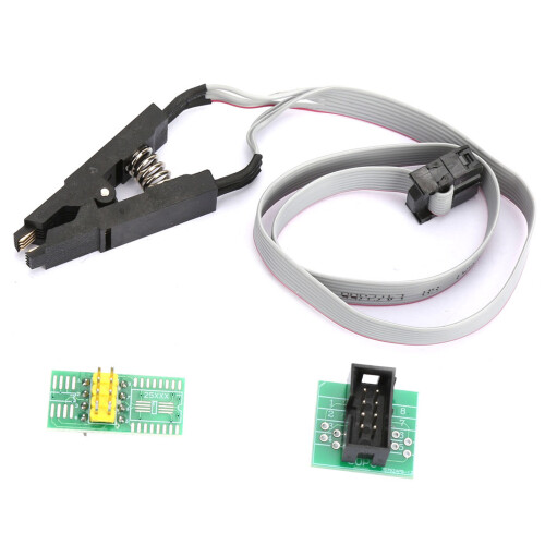 SOIC8 SOP8 Flash Chip IC Test Clip Programming Socket Adapter Board Cable 2