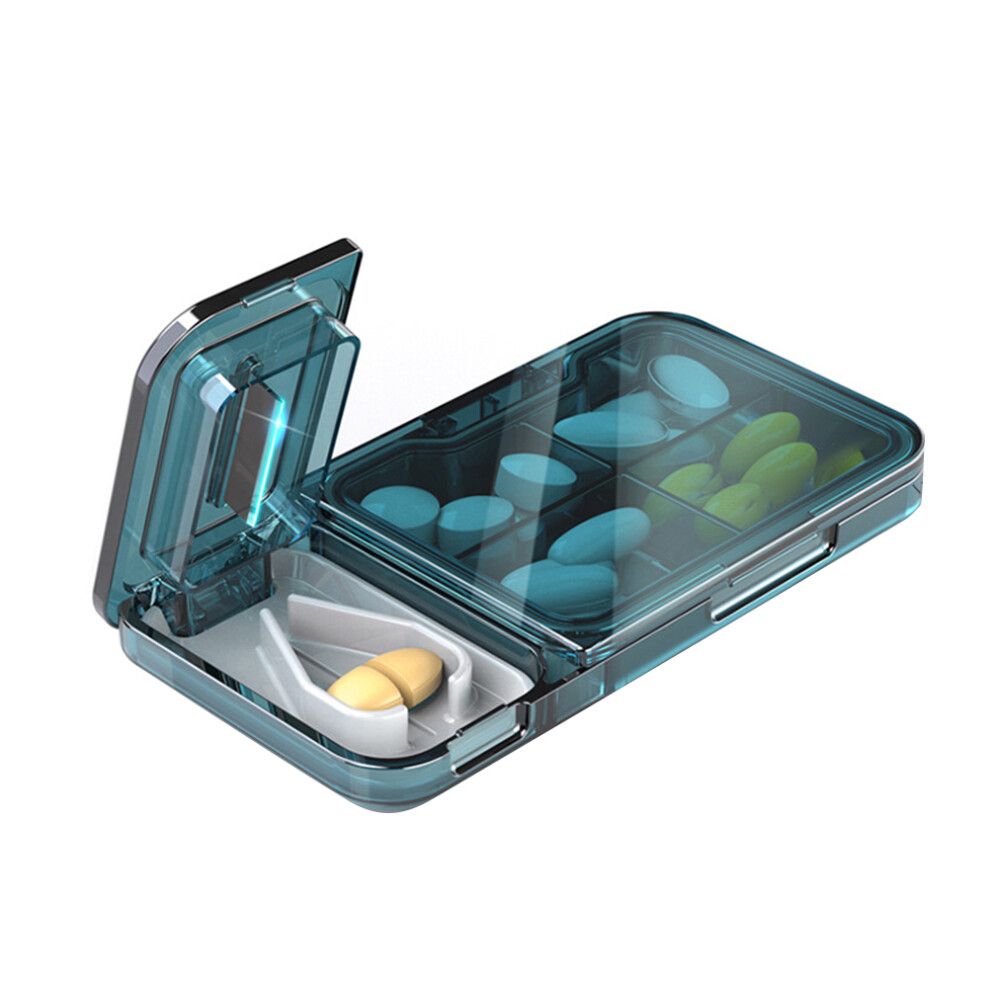 Pill Cutter Splitter for Small or Large Pills Four Grid Pill Organizer for Tablet Vitamin and Big Medicine-image-OPC-PT6T5XX-NEW