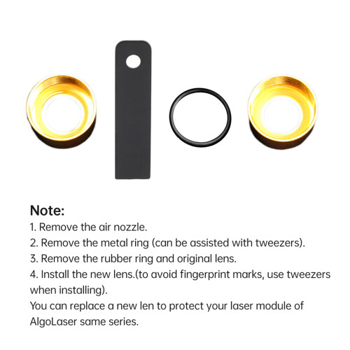 10mm 2PCS Window Lens Head Replacement Lens Suitable for Alpha / Alpha MK2 2