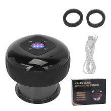 Electric Cupping Therapy Massager Professional Smart Cupping Cups Therapy Massager for Pain Relief Black