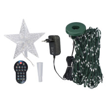 LED Cone Xmas Tree 7FT Tall 400 LEDs Bluetooth APP and Remote Control Color Changing Music Sync Smart Xmas Cone Light EU Plug