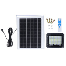 LED Solar Light 48 LEDs 200W 2000LM 10000mAh Battery IP66 Water Proof Dusk To Dawn Solar Flood Light with Remote Control for Outside