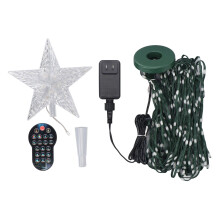 400 LEDs Multicolor Xmas Tree Lights Strip Dot Matrix Light Show Decor BT App Remote Control 5ft/1.5m Pre Lit 27 Modes US Plug