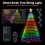 Xmas Tree String Light 400 LEDs Dot Array Color Changing Decor Lamp Ornament with Music and Timer 27 Modes APP Control EU Plug 5