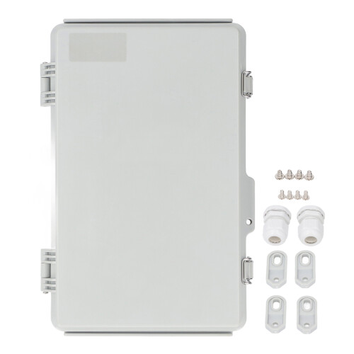 Electrical Junction Box IP67 Water Resistant ABS Plastic Electrical Connection Box with Mount Plate