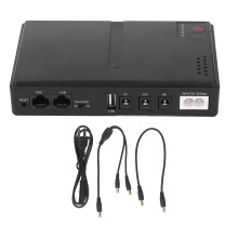 Mini Uninterruptible Power Supply Compact UPS Battery Backup for Home Router Camera 36W 5V 9V 12V 2A DC Output US Plug