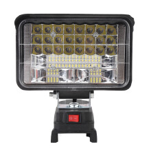 LED Work Light 2 USB Charging Port Portable Outdoor Flood Light for Camping Fishing