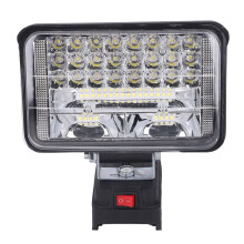 Cordless LED Work Light Wide Beam Flood Lamp 48W 6800LM with 2 USB Ports for Job Site Lighting Emergency Workshop Garage