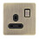 Switch Socket Antique Bronze Textured Stainless Steel Panel Button Switch with Prong Socket 1