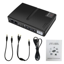 Uninterruptible Power Supply 15V 24V POE 5V 9V 12V USB 18W Output DC UPS Battery Backup for Camera Router Optical Modem US Plug
