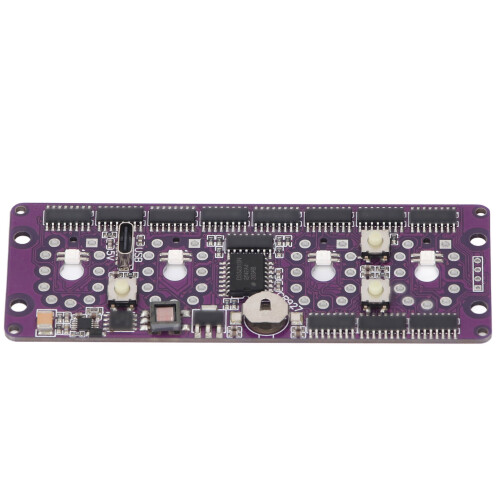 Nixie Tube Clock Circuit Board 12 24 Hour Accurate Timekeeping Easy Setting Nixie Clock Module