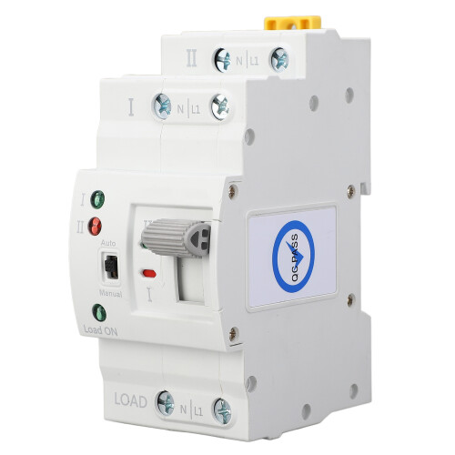 Dual Power Automatic Transfer Switch 2P 63A Millisecond Switching Power Transfer Switch ATS 220V