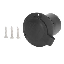 Flanged Power Outlet 2 Pole 3 Wire PC and Rubber Straight Blade Flanged Outlet 125V 20A