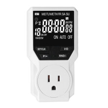 Outlet Timer Large VA Screen Multi Functional Countdown Short Cycle Timer Plug for Indoor US 120V 15A