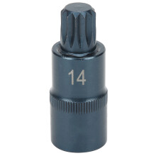 12?Points Screwdriver Bit 1/2in Square Socket Alloy Steel Hardware Tool for Electric Wrench