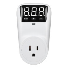 Voltage Protector Outlet 1800W 15A Digital Display 5?999s Delay Surge Protector Outlet for Home Appliance US 120V