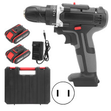 Electric Screwdriver Set Household 2?Speed Impact Drilling Machine AC100?240V 2000rpmUS Plug