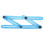 4?Sided Rulers Blue Multi Angle Guide Slide Template Plastic Measuring Tool 25cm 1
