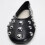 Modische flache Damenschuhe mit Nietendetails, weiche-37 Schwarz 6