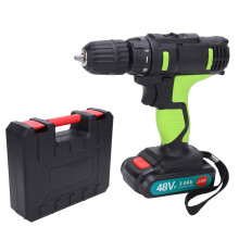Electric Drill 2?Speed Lithium Battery Pistol Screwdriver Impact Drilling Tool AC100?240VUK Plug