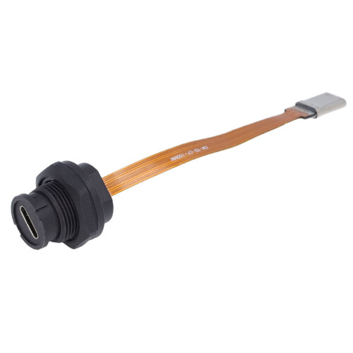 Type C Connector Panel E10 Water Resistant Buckle Connection FPC Male Female Type C Socket Panel with 0.1m Cable 30v 1
