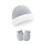 Thoughtfully Designed Newborn Beanies And Gloves Set With-Gray 1