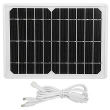 Tragbarer Solar Powerbank Notstromgenerator für den Außenbereich mit integriertem 8 Watt Mini Ventilator für Mobiltelefone