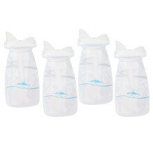 4 Einweg Urinbeutel, effektiver Verschluss, Unisex Design, kompakt, tragbar, praktisches Toilettenzubehör für unterwegs
