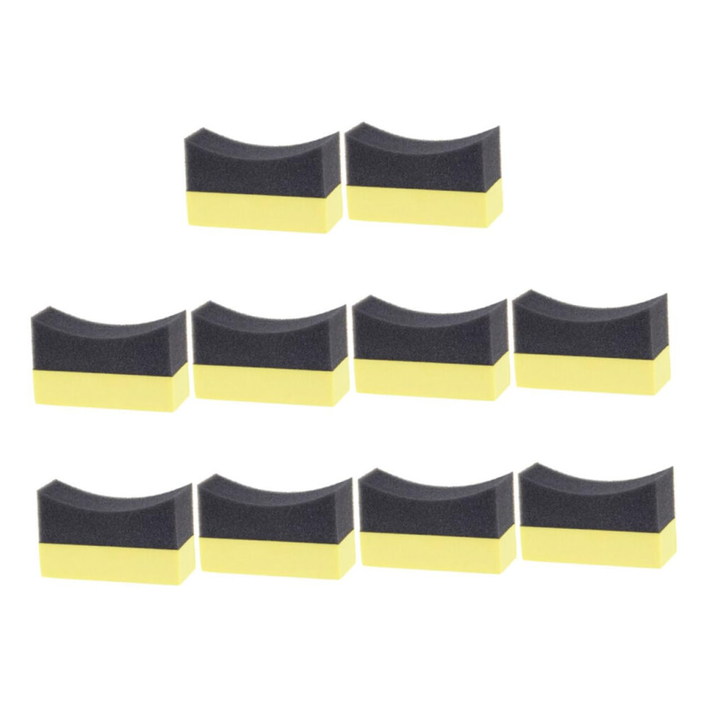 10Pcs Car Wash Sponge And Tire Dressing Applicator Pads Set For Car Detailing, Waxing And Polishing 9330225491026