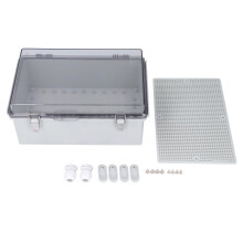 Electrical Junction Box IP67 Water Proof ABS Plastic Outdoor Junction Box with Transparent Cover for Satellite Device