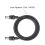 Rectangular Satellite DC Power Cable for Mini Replacement Extension Accessories IP68 Water Proof Outdoor 15m/49.2ft 5