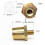1 Pair Side Post Thread Terminal M8 Brass Connectors Set Auto Battery Adapters Charging Extender 5