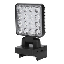 Drehbarer LED Arbeitsscheinwerfer, IP67 wasserdicht, 18V Lithium Akku betrieben, tragbar, für Baustellen