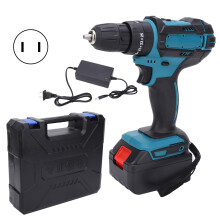 Electric Drill Impact Handheld Drill Rechargeable Brushless Power Punch Tool AC110?240VUS Plug