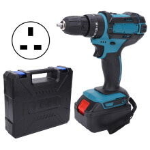 Electric Drill Impact Handheld Drill Rechargeable Brushless Power Punch Tool AC110?240VUK Plug