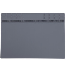 Repair Mat Silicone Heat Resistant Pad Computer Phone Solder Station Tools 350x250x4mmGray