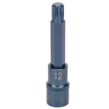 Socket Bit S2 Alloy Steel 1/2 Drive Port Blueing 12?Point Screwdriver Bit Wrench Accessories