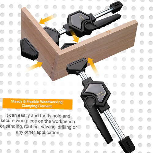 Workbench Quick-clamping Element Quick Ratchet Release Woodworking Clamp Clip Kit 1