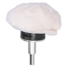 White Cloth Polishing Wheel Mushroom Type with Handle Cotton Polished Grinding Tools75mm