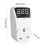 Digital Automatic Voltage Protector Socket 13A LCD Display Power Protector Socket Overcurrent Voltage Relay Protector Outlet 3