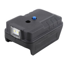 Akku Adapter Ladegerät mit LED Licht (100 lm, hohe Helligkeit), 20 V, passend für WA3551, WA3553 und WA3578