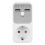 Voltage Protector Socket 3680W 16A Surge Protector Power Outlet with 2 USB Ports and Countdown Timer EU Plug 1