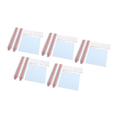 5 Set Privacy Filter Adhesive Strips Double Sided Adhesive Strips with Plastic Slide Mount Holder Tabs 1