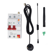 Intelligenter 2 poliger 63 A Leistungsschalter mit Messfunktion für die mobile Fernbedienung der Tuya App, Stromversorgung: 230 V AC